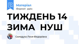 ТИЖДЕНЬ 14  ЗИМА  НУШ