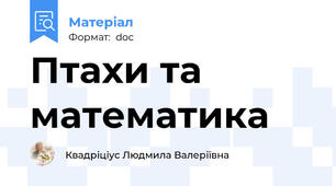 Птахи та математика