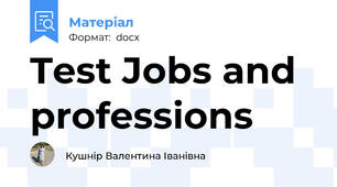 Test Jobs and professions
