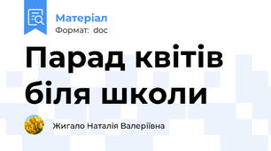 Парад квітів біля школи
