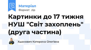 Картинки до 17 тижня НУШ "Світ захоплень" (друга частина)
