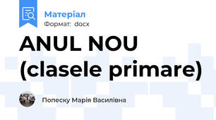 ANUL NOU (clasele primare)
