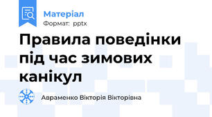 Правила поведінки під час зимових канікул