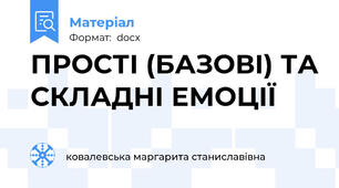 ПРОСТІ (БАЗОВІ) ТА СКЛАДНІ ЕМОЦІЇ