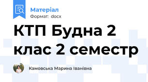 КТП Будна 2 клас 2 семестр