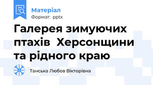 Галерея зимуючих птахів  Херсонщини та рідного краю