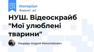 НУШ. Відеоскрайб "Мої улюблені тварини"