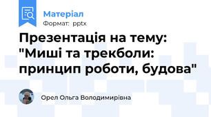 Презентація на тему: "Миші та трекболи: принцип роботи, будова"
