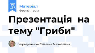 Презентація  на тему "Гриби"