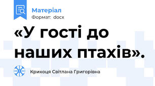 «У гості до наших птахів».