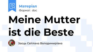 Meine Mutter ist die Beste