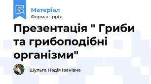 Презентація " Гриби та грибоподібні організми"