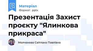 Презентація Захист проєкту "Ялинкова прикраса"