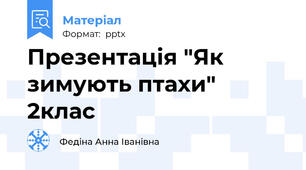 Презентація "Як зимують птахи" 2клас