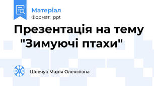 Презентація на тему   "Зимуючі птахи"