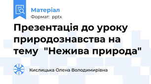 Презентація до уроку природознавства на тему  "Нежива природа"