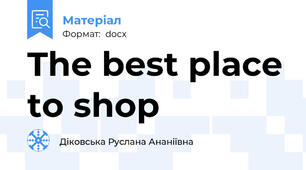 The best place to shop