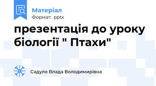 презентація до уроку біології " Птахи"