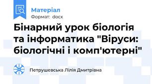 Бінарний урок біологія та інформатика "Віруси: біологічні і комп'ютерні"