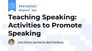 Teaching Speaking: Activities to Promote Speaking