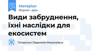 Види забруднення, їхні наслідки для екосистем