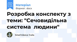 Розробка конспекту з теми: "Сечовидільна система  людини"