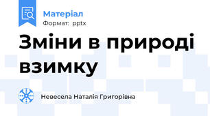Зміни в природі взимку