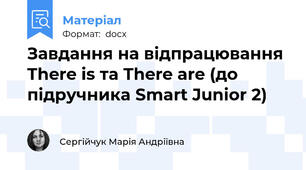 Завдання на відпрацювання There is та There are (до підручника Smart Junior 2)