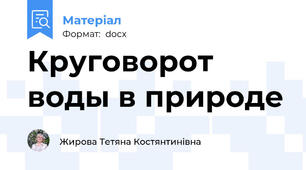 Круговорот воды в природе