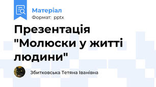 Презентація "Молюски у житті людини"
