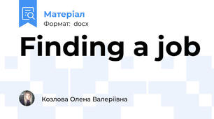 Finding a job