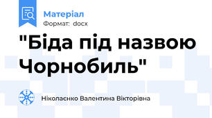 "Біда під назвою Чорнобиль"
