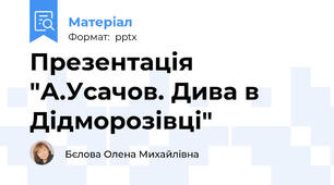 Презентація "А.Усачов. Дива в Дідморозівці"