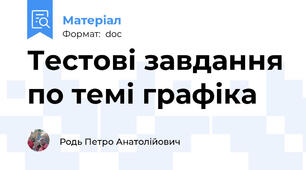 Тестові завдання по темі графіка