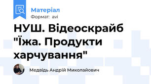 НУШ. Відеоскрайб "Їжа. Продукти харчування"