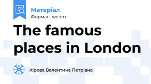 The famous places in London