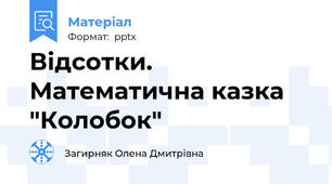Відсотки. Математична казка "Колобок"