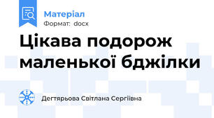 Цікава подорож маленької бджілки