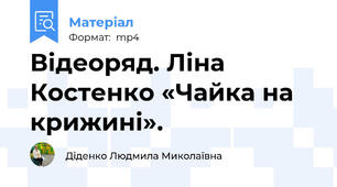 Відеоряд. Ліна Костенко «Чайка на крижині».