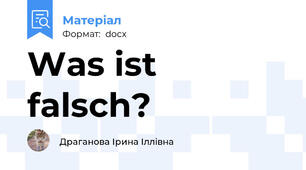 Was ist falsch?