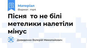 Пісня  то не білі метелики налетіли мінус