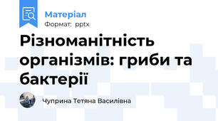 Різноманітність організмів: гриби та бактерії