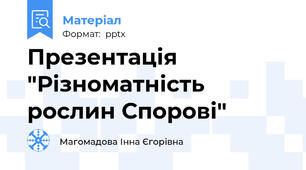 Презентація "Різноматність рослин Спорові"