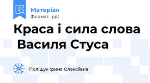 Краса і сила слова  Василя Стуса