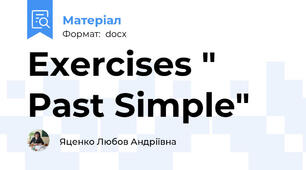 Exercises " Past Simple"