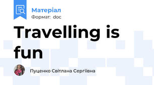 Travelling is fun
