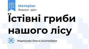 Їстівні гриби нашого лісу