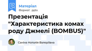 Презентація "Характеристика комах роду Джмелі (BOMBUS)"