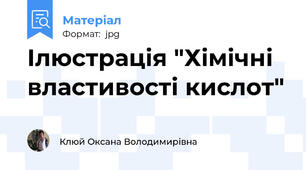 Ілюстрація "Хімічні властивості кислот"