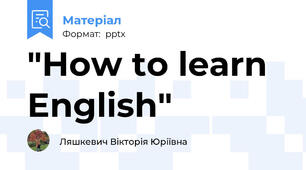 "How to learn English"